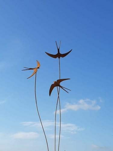 Cuffy metal triple swallows - metal,