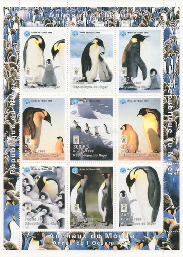 Penguin 1998 mnh stamp - penguin,