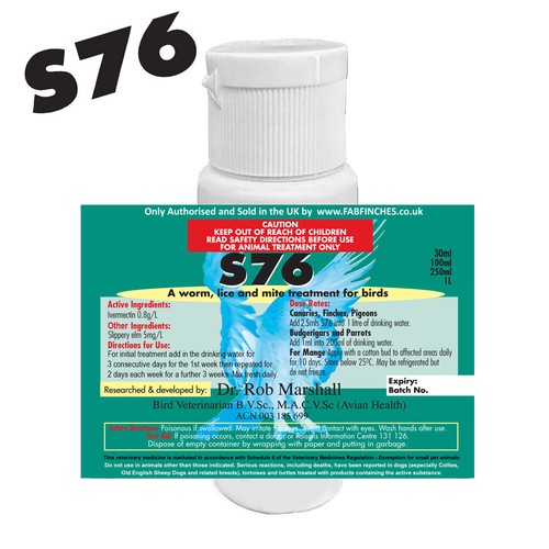 S76 30ml airsac bird - 30ml, mite